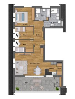Exclusive 4-Zimmerdachwohnung mit super Dachterrasse und außergewöhnlicher Aussicht - Tettnang