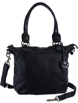 HARBOUR 2nd Shopper Bianca, aus Leder mit typischen Marken-Anker-Label und Schmuckanhänger