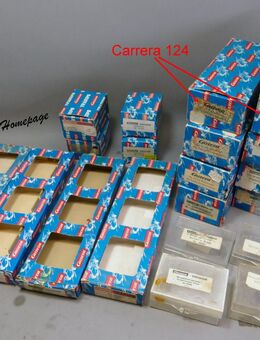 viele uralte OVP blau-weiss-rot + Kunststoff-OVP Carrera Universal 132 und Transpo LEER - Nürnberg