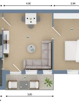 Erfolgsgarantie für Anleger: Premium 2-Zimmer-Wohnung mit herrlicher Terrasse in Magdeburg - Magdeburg