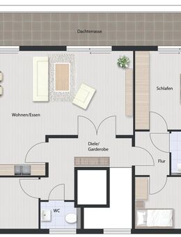 Penthouse mit Weitblick, Kfw und WI-Bank-förderfähig! - Ebsdorfergrund