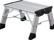 KRAUSE Trittleiter Treppy Plusline Alu, Aluminium, 1x1 Stufen, Arbeitshöhe ca. 220 cm
