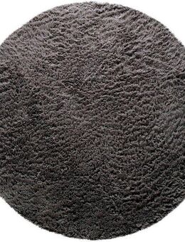 Paco Home Hochflor-Teppich Silky 591, rund, Höhe: 37 mm, Uni Farben, besonders weich und kuschelig