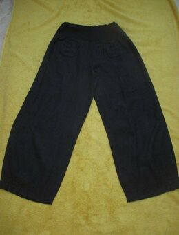 NEUw * Freizeit * Business * DESIGNER * 100% Leinen * Marlene * Schlag * 7/8 * Dreiviertel * Reinschlupf * High Waist * Culotte * Hose * Gr. 36- 40/ S- M * schwarz * Gothic * - Riedlingen