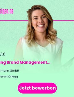 Leitung Brand Management (m/w/d) - Oberschönegg