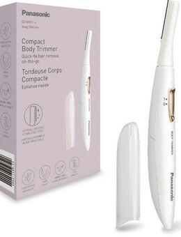 Panasonic Körper- und Bikinitrimmer ES-WR51-P503, Kompakt, extra dünne Klinge, sanft zur Haut, batteriebetrieben