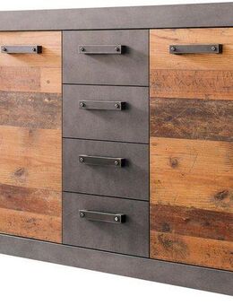 INOSIGN Kommode Ilana, Kommode mit 3 Türen & 4 Schubladen - (B/T/H) 151/37/86 cm