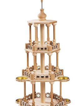 SAICO Original Weihnachtspyramide Pyramide-Selbstbausatz groß, Höhe 50 cm