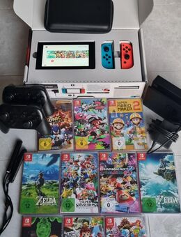 Nintendo Switch Paket –Top Zustand + 10 Spiele - Mainz