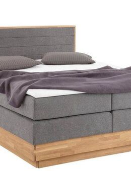 Home affaire Boxspringbett Cavan, Eiche, inkl. Bettkasten & Topper, verschiedene Härtegrade (auch H4)
