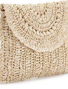 Vivance Umhängetasche Minibag, Strandtasche, Schultertasche, Handtasche in Bast-Optik, Crossbody Bag