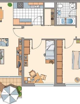 Gemütliche Etagenwohnung in Essen - 80m² Wohnfläche mit abwechslungsreicher Atmosphäre - Essen