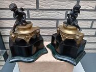 Zwei alte Bronzefiguren Engel mit und Metall - Gronau (Westfalen)