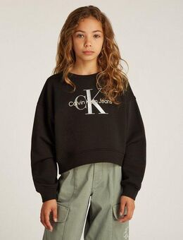Calvin Klein Jeans Sweatshirt GLITTER MONOLOGO CN SWEATSHIRT für Kinder bis 16 Jahre mit Logoschriftzug