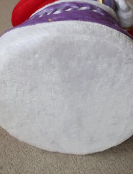 XXL Milka Weihnachtsmann Nikolaus Plüsch Stoff Dekoration 76 cm - Niddatal