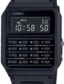 CASIO VINTAGE Chronograph CA-53WF-1BEF, Quarzuhr, Armbanduhr, Damen, Herren, retro, Taschenrechner, digital