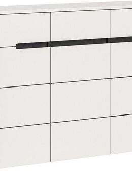 INOSIGN Garderobenschrank REHAT, TOPSELLER!, Breite 120 cm, 3 Türen, 3 Schubkästen, 12 Fächer (1-St., in verschiedenen Farben erhältlich, Platz für ca. 24 Paar Schuhe) Schuhschrank, Kommode, Schuhkommode, Anrichte, Sideboard