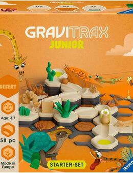 Ravensburger Kugelbahn-Bausatz GraviTrax Junior, Starter-Set S Desert, Made in Europe