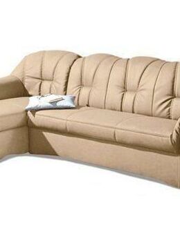 DOMO collection Ecksofa Papenburg, zeitlose Rückensteppung, elegante Formensprache, L-Form, in großer Farbvielfalt, wahlweise mit Bettfunktion