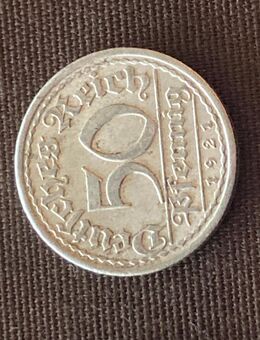 Umlaufmünze Deutsches Reich 50 Pfennig 1921 Münzzeichen A - Alzey