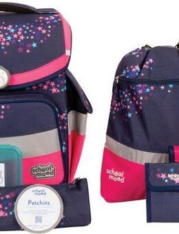 SCHOOL-MOOD® Schulranzen Timeless, Leni (Hund) (Set, 7-tlg), aus recyceltem Material