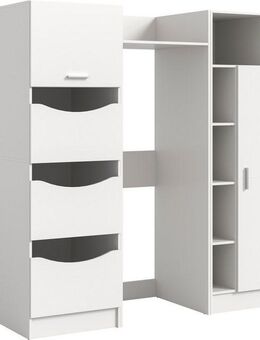 welltime Badmöbel-Set FALAS, TOPSELLER!, 3-teilig, Hauswirtschaftsraum Set, Breite 176 cm, (Set, 3-St., 1x Wäscheschrank, 1x Waschmaschinenumbauschrank, 1x Mehrzweckschrank), Kombination, Waschmaschinenumbau, Waschmaschinenschrank, Wäschekammer