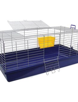 Skyline Kleintierkäfig Maxi XXL - dunkelblau: L 119 x B 59 x H 47 cm