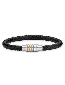 Bruno Banani Lederarmband Schmuck Geschenk Armband Regenbogen, mit Epoxidharz