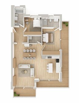 Großzügige 3-Zimmer-Wohnung mit Panorama-Balkonen und Bergblick - Garmisch-Partenkirchen