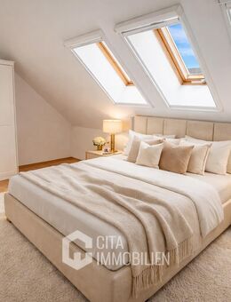 Frankfurt-Fechenheim: Charmante 3-Zimmer-Dachwohnung mit hochwertiger Einbauküche - Frankfurt (Main)