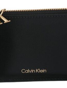 Calvin Klein Kartenetui CK PULLER 6CC ZIP CARDCASE, Kreditkartenetui mit CK-Anhänger