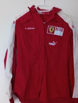 F1 Ferrari Team Hemd Größe S von S.Bocci Frau vom damaligen Team Chef Arrivabene Orginal Signiert von F.Massa und F.Alonso - Ravensburg