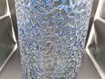 Glasvase Vase - ca. 19cm hoch ca. 13m Durchmesser - blauschwarz gemustert in 45259