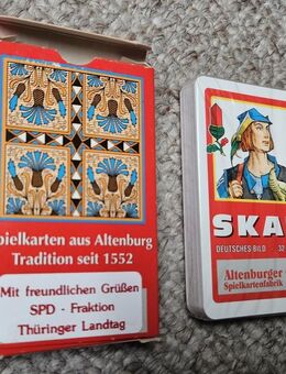 i22) Sammler Kartenspiel dt. Blatt - SPD Fraktion Thüringer Landtag - COEUR Altenburger Spielkartenfabrik - Garbsen