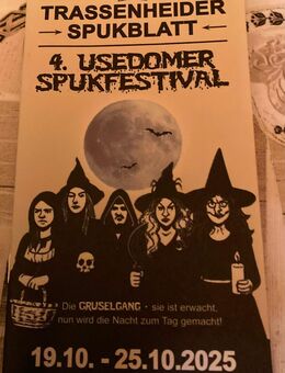 Herbsturlaub auf Usedom, Spukfestival in Trassenheide - Karlshagen