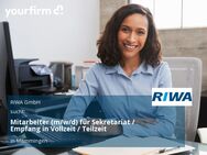 Mitarbeiter (m/w/d) für Sekretariat / Empfang in Vollzeit / Teilzeit - Memmingen