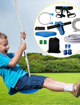 Seilrutsche Zipline Seilbahn Kinder 24,4m Stahlseil Starter Set - Wuppertal