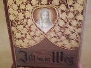 Hausbuch, "Ich bin der Weg"; handschriftlichen Eintragungen ab1800, Bilderreich, 1.000 Seiten, Predigten/Dichtung - Nürnberg Zentrum