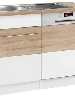 KOCHSTATION Spülenschrank KS-Trient 110 cm breit, inkl. Tür/Socke für Einbaugeschirrspüler