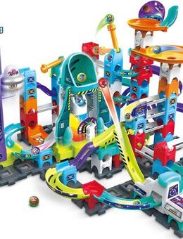 Vtech® Kugelbahn MarbleRush - Space Magnetic Set XL300 E, mit 5 magnetischen MarBalls