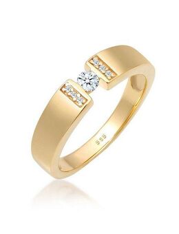 Elli DIAMONDS Verlobungsring Verlobung Diamant 0.14 ct. 585 Gelbgold
