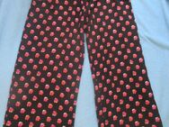 NEU * Edel * Blumen * Blüten * Flower- Power - Style * Gummizug- Bund * Palazzo * Marlene * Schlag * Hose "George" Gr. 34- 36, 38/ XS- S * schwarz * pink * lachs- orange * - Riedlingen