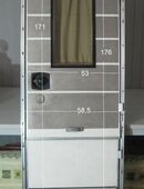 Hymer Wohnmobil Aufbautür 171 x 53 mit Rahmen und Schlüssel gebraucht für B 550 (Eingangstür) in 63679