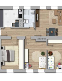 Geräumige und Familienfreundliche 4-Zimmer-Wohnung - Merseburg