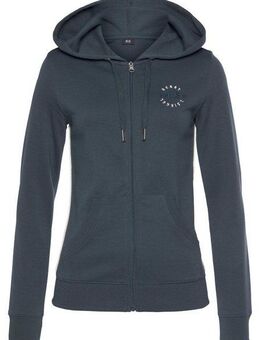 H.I.S Kapuzensweatjacke mit seitlichem Piping und kleiner Markenstickerei, Loungewear