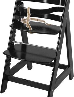 roba® Hochstuhl Treppenhochstuhl Sit up III, schwarz, aus Holz