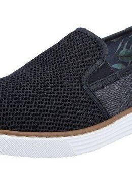 Rieker Slip-On Sneaker Casual Slipper, Freizeitschuh mit gemustertem Innenfutter