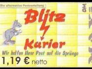Blitz-Kurier: MiNr. 12 A, 02.05.2006, "2. Ausgabe", Wert zu 1,19 EUR netto (gelb), mattes Papier, postfrisch - Brandenburg (Havel)