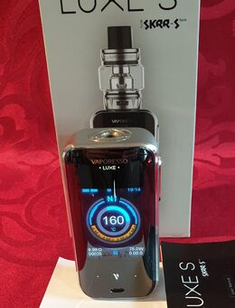 Vaporesso Lux S. FP. 50€, sehr guter Zustand, minimale Gebrauchsspuren. SAMMLUNGSVERKLEINERUNG! Akkuträger, E Zigarette, Mod Box, Vape. - Bühl