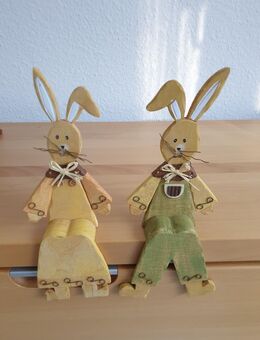 Osterhase, Hase Kantenhocker aus Holz - Stuttgart